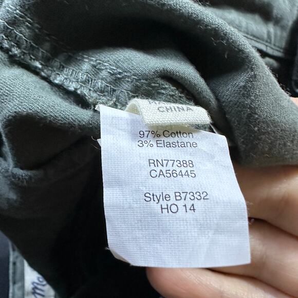 Madewell Army Green Cargo Skinny Ankle Utility Fatigue Pants Zip Pockets 30 - Picture 15 of 16